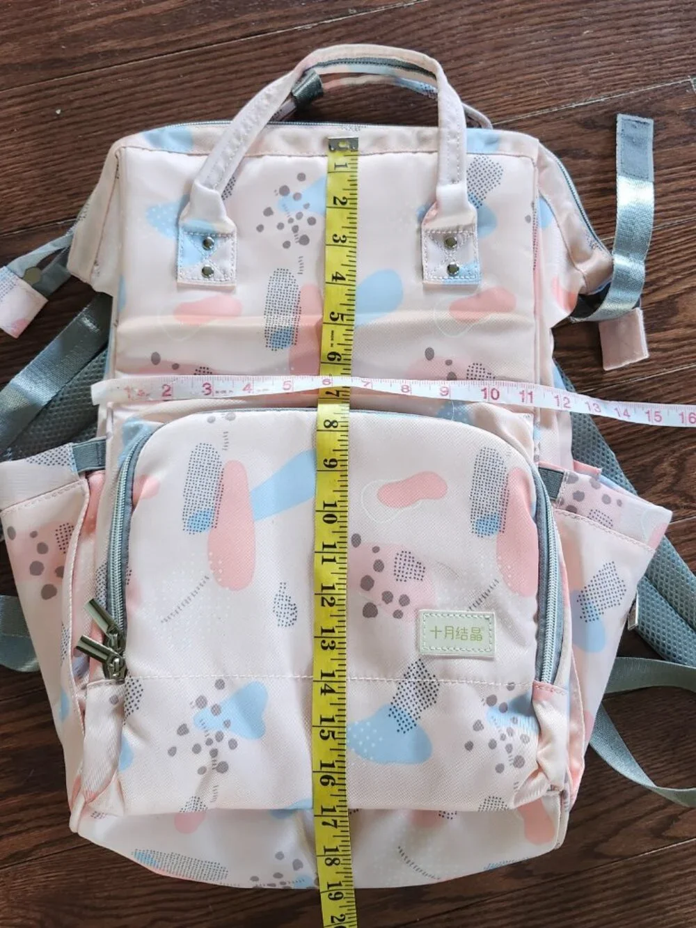 Baby Diaper Bag Backpack Large Capacity Pink Travel Mommy Bag Multi Pocket
